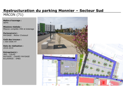 MÂCON (71) – RESTRUCTURATION DU PARKING MONNIER