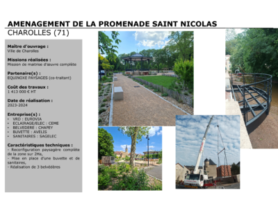 CHAROLLES (71) – AMÉNAGEMEMENT DE LA PROMENADE SAINT-NICOLAS
