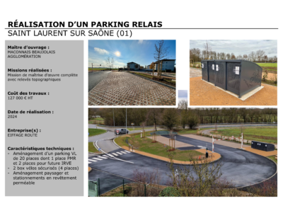 ST LAURENT-SUR-SÂONE (71) – CRÉATION D&rsquo;UN PARKING RELAIS