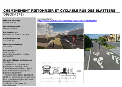 DIGOIN (71) – REQUALIFICATION RUE DES BLATTIERS